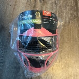 Champion Pink Youth Softball Face Mask